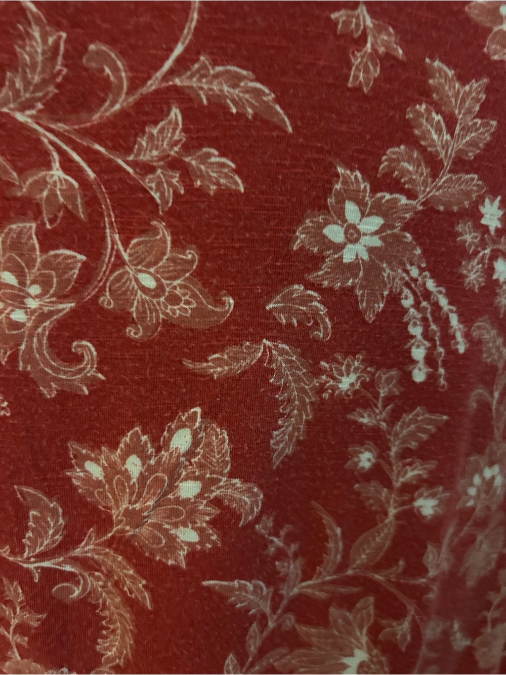 Knox Rose Red Floral Smocked Yoke Tank. Size XL. NWTGS - Picture 4 of 5